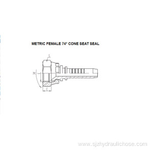 Metric Female 74° Cone Seat Seal 20711